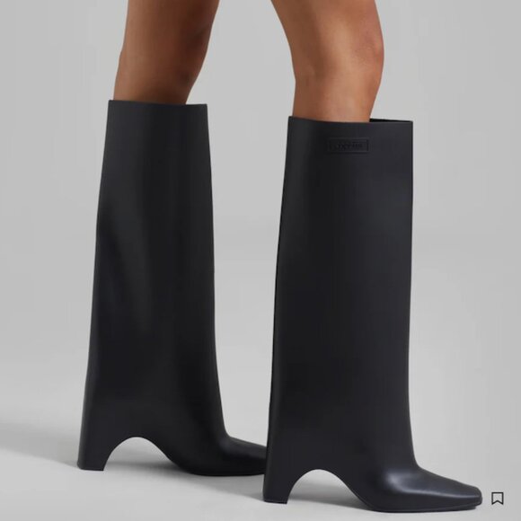 COPERNI Black Rubber Bridge Tall Boots - Picture 4 of 7